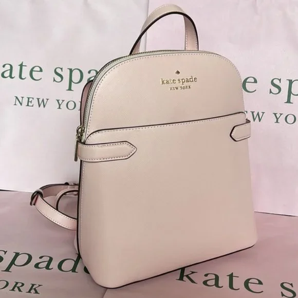 kate spade | Bags | Kate Spade Staci Dome Backpack Chalk  display picture 1